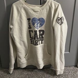 Crew neck Car heart sweatshirt